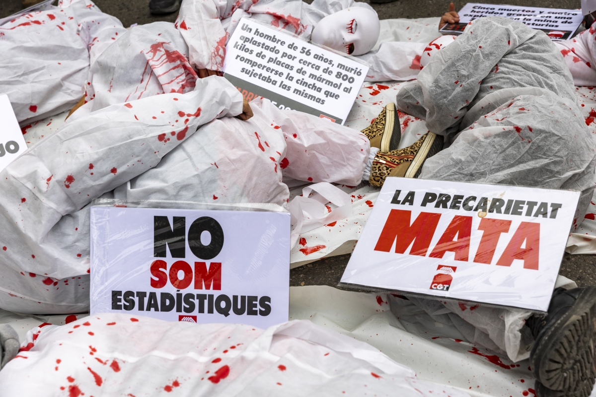 162 personas han muerto en accidentes de trabajo durante el primer trimestre de&nbsp;2025