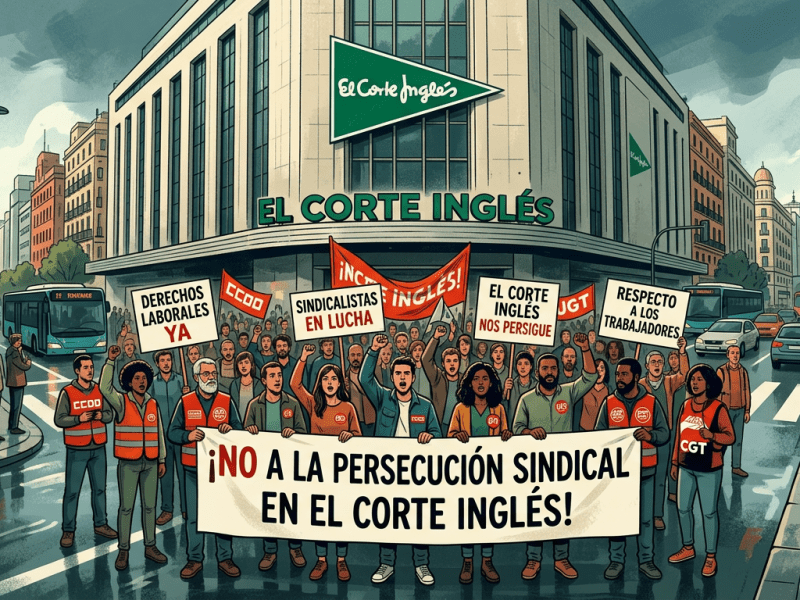 Persecución sindical y vulneración de derechos en El Corte&nbsp;Inglés
